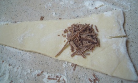 con el relleno sin cerrar