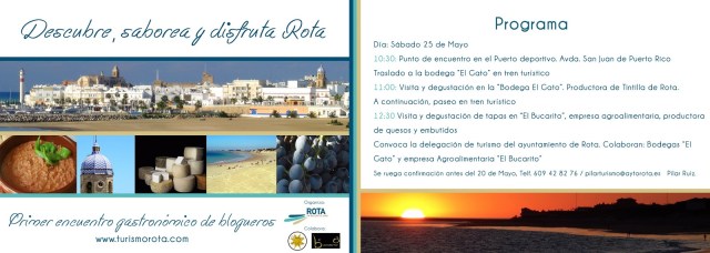 Convocatoria I Encuentro Gastronómico de Blogueros en Rota - 25 de Mayo 2013