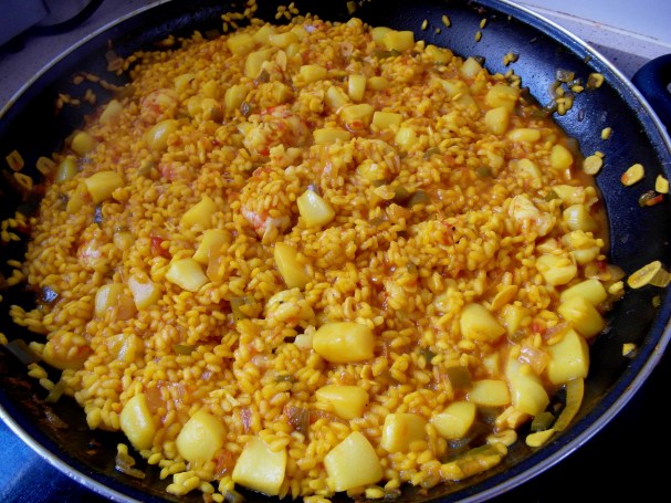 Arroz con gambones